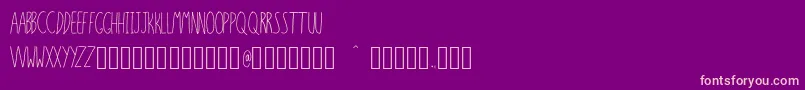 フォントSixSixteenSixteen – 紫の背景にピンクのフォント