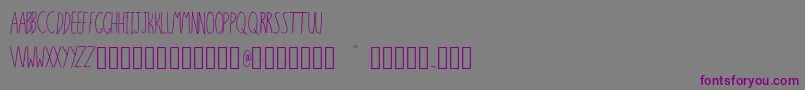 Шрифт SixSixteenSixteen – фиолетовые шрифты на сером фоне
