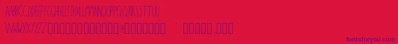 SixSixteenSixteen Font – Purple Fonts on Red Background