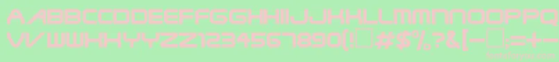Police WolverineRegular – polices roses sur fond vert