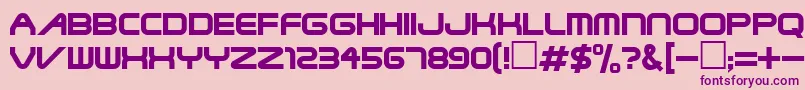 WolverineRegular Font – Purple Fonts on Pink Background
