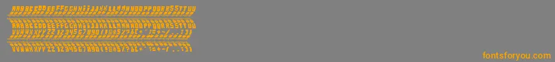 RenaultTyreTypeOffroad Font – Orange Fonts on Gray Background