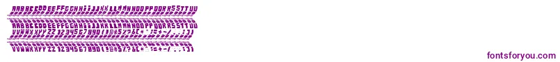 RenaultTyreTypeOffroad Font – Purple Fonts on White Background