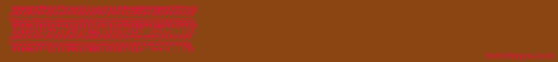 RenaultTyreTypeOffroad Font – Red Fonts on Brown Background