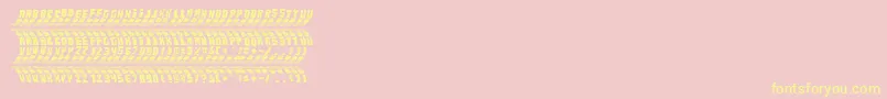 RenaultTyreTypeOffroad Font – Yellow Fonts on Pink Background