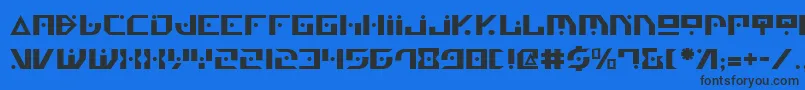 Genv2 Font – Black Fonts on Blue Background