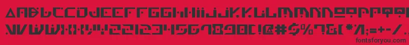 フォントGenv2 – 赤い背景に黒い文字