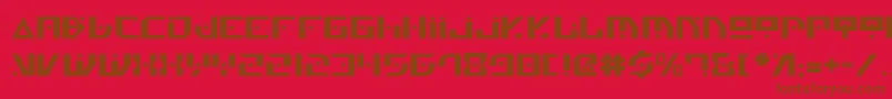 Шрифт Genv2 – коричневые шрифты на красном фоне