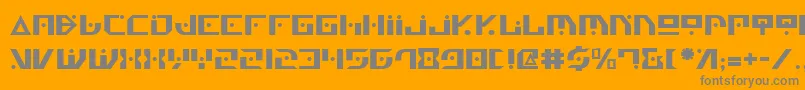 フォントGenv2 – オレンジの背景に灰色の文字