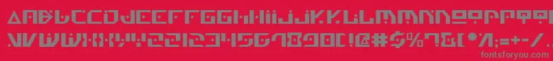 Genv2 Font – Gray Fonts on Red Background
