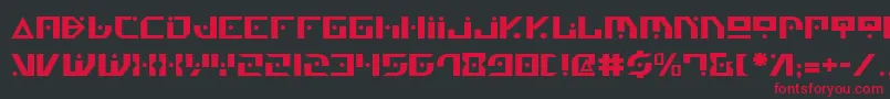 Genv2 Font – Red Fonts on Black Background