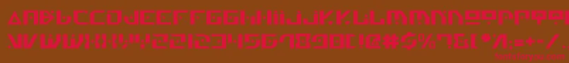 Genv2 Font – Red Fonts on Brown Background