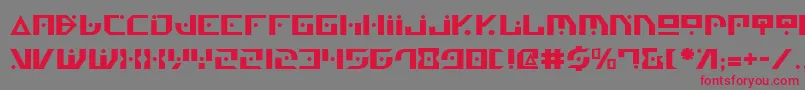 Genv2 Font – Red Fonts on Gray Background