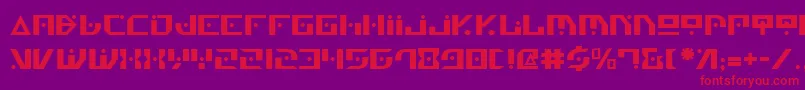 フォントGenv2 – 紫の背景に赤い文字