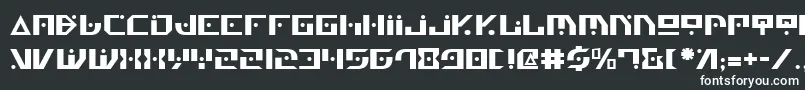 フォントGenv2 – 黒い背景に白い文字