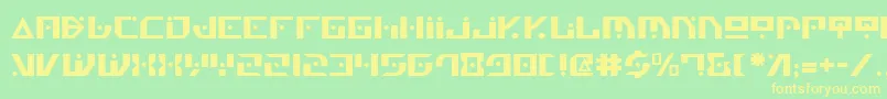 Genv2 Font – Yellow Fonts on Green Background