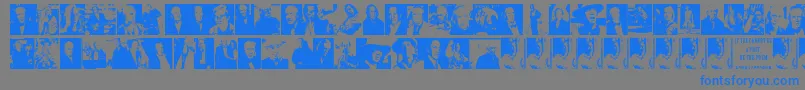 DavidCarradine Font – Blue Fonts on Gray Background