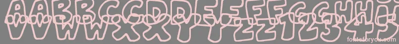 JellyWobblers Font – Pink Fonts on Gray Background