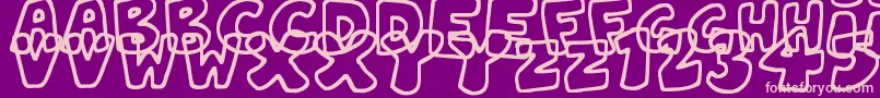 JellyWobblers Font – Pink Fonts on Purple Background