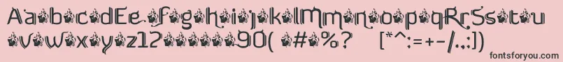 FtfSemarPoenakawanDemoVersion Font – Black Fonts on Pink Background