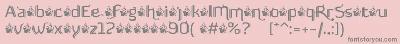 FtfSemarPoenakawanDemoVersion Font – Gray Fonts on Pink Background