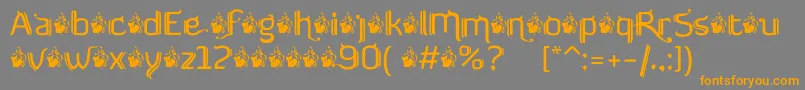 Police FtfSemarPoenakawanDemoVersion – polices orange sur fond gris