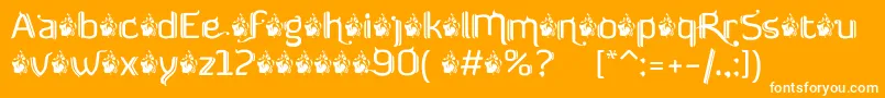 FtfSemarPoenakawanDemoVersion Font – White Fonts on Orange Background