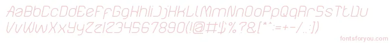 Fonte ElectroStaticRainLightItalic – fontes cor-de-rosa