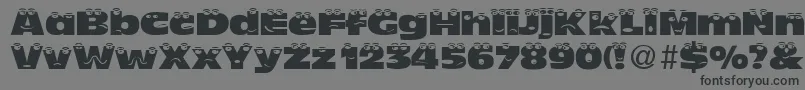 TheLookNormalDb Font – Black Fonts on Gray Background