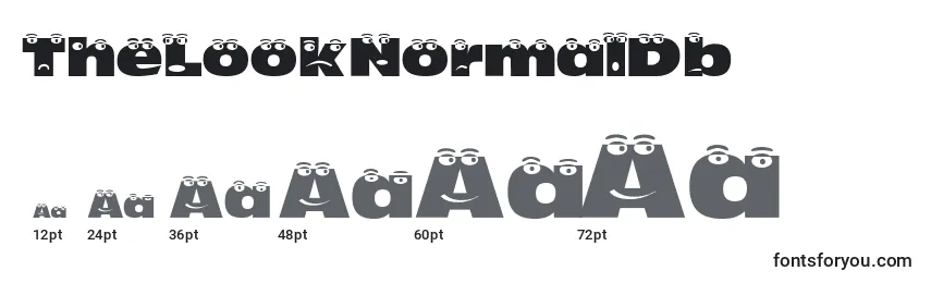TheLookNormalDb Font Sizes