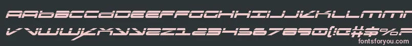 OramacLaserItalic Font – Pink Fonts on Black Background