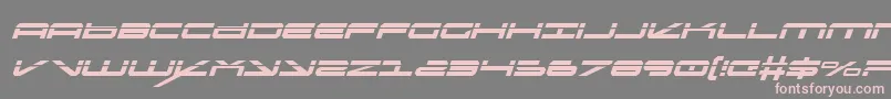 OramacLaserItalic Font – Pink Fonts on Gray Background