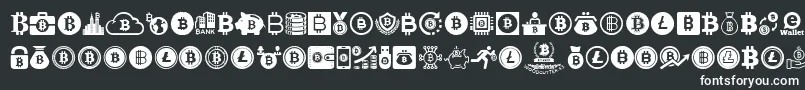 Bitcoin Font – White Fonts