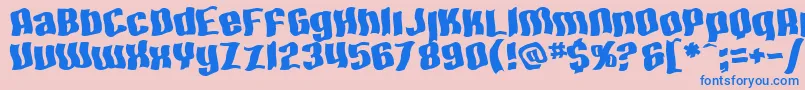 More about SfHallucinationExtreme Font SfHallucinationExtreme Font – Blue Fonts on Pink Background