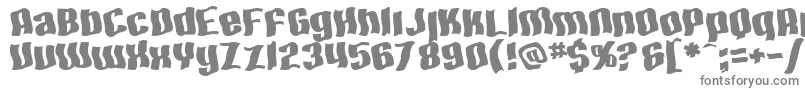 SfHallucinationExtreme Font – Gray Fonts on White Background