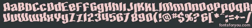 SfHallucinationExtreme Font – Pink Fonts on Black Background