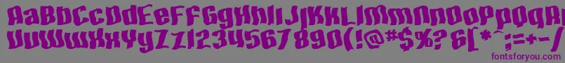 SfHallucinationExtreme Font – Purple Fonts on Gray Background