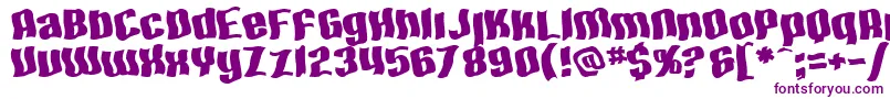 SfHallucinationExtreme Font – Purple Fonts on White Background