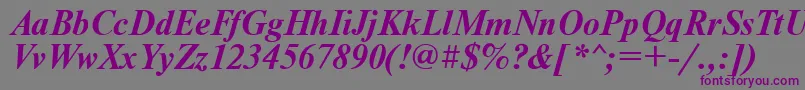 Weitere Informationen zur NewtonBoldItalic-Schriftart NewtonBoldItalic-Schriftart – Violette Schriften auf grauem Hintergrund