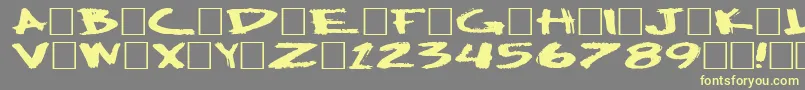 More about BigPlain Font BigPlain Font – Yellow Fonts on Gray Background
