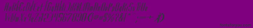 VascosskBolditalic-Schriftart – Schwarze Schriften auf violettem Hintergrund