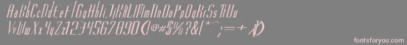 VascosskBolditalic Font – Pink Fonts on Gray Background