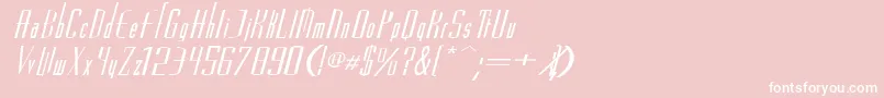 VascosskBolditalic Font – White Fonts on Pink Background