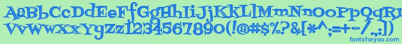 fuente Fontdinerdotcomjazzdark – Fuentes Azules Sobre Fondo Verde