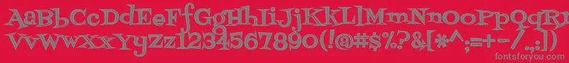 fuente Fontdinerdotcomjazzdark – Fuentes Grises Sobre Fondo Rojo