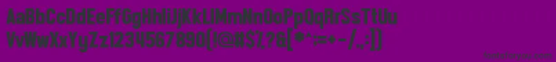 Frontpageneue Font – Black Fonts on Purple Background