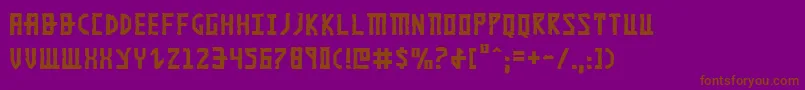 Шрифт KhazadDum – коричневые шрифты на фиолетовом фоне