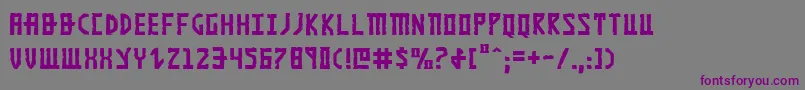 KhazadDum Font – Purple Fonts on Gray Background