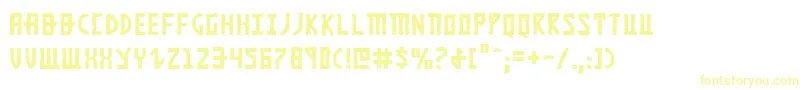 KhazadDum Font – Yellow Fonts on White Background