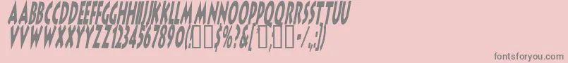 LithocomixItalic-Schriftart – Graue Schriften auf rosa Hintergrund